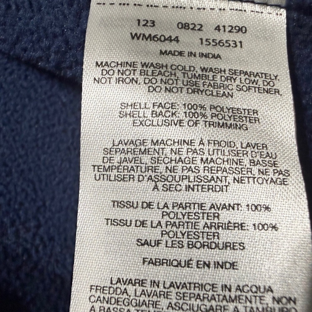 Columbia Ascender Softshell Jacket Men XL Navy Blue Full Zip WM6044 Fleece Lined - Picture 6 of 8